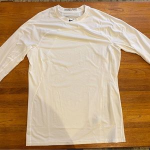 L Nike Pro Hyper Cool fitted white mens